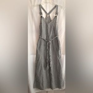 Billabong Striped Overall Jumpsuit